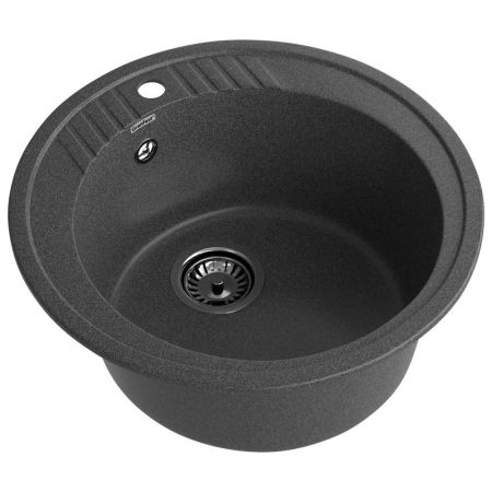 Кухонная мойка GranFest RONDO 520, графит, артикул R-520 графит