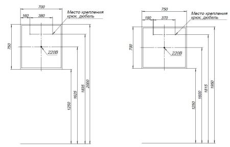 Зеркало Aquanet Оптима 70 белый матовый, артикул 00288964
