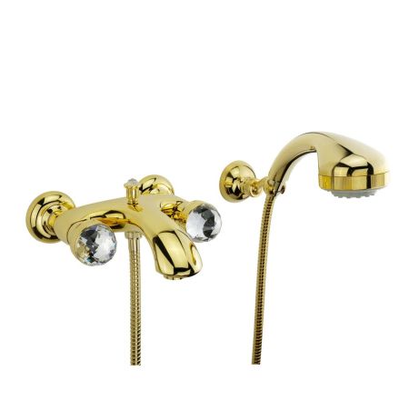 AXO SWAROVSKI Смеситель для ванны внешний, золото, артикул 18505
