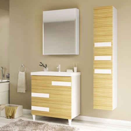 Тумба под раковину Marka One Mix 60Н ПП Коко-Боло, артикул У69544