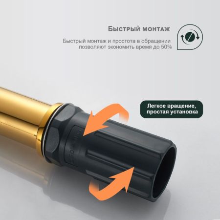 Смеситель для раковины Splenka S03.10.23, золото