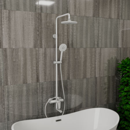 Душевая система D&K Bayern.München белый (DA1563708B18), артикул DA1563708B18