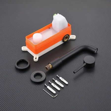 Смеситель для раковины встраиваемый Maretti Eleganza Black ENB32RF13, черный, артикул ENB32RF13