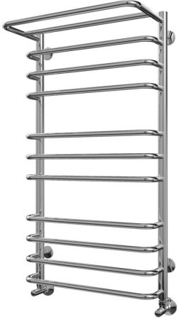 Водяной полотенцесушитель Terminus Полка П11 500x956 4670030723130 с полкой Хром