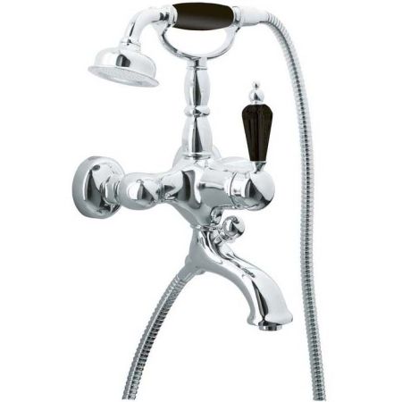 Смеситель для ванны(душ.комплект) TRADIZIONALE NERO (Хром)_Комплект