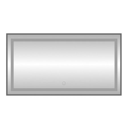 Зеркало с подсветкой LED Fixsen FX-2120F прямоугольное 120х80 см, графит, артикул FX-2120F