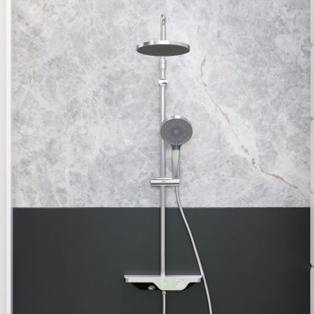 947730000 Apollo душевая система с ванно-душевым смесителем-полкой, хром