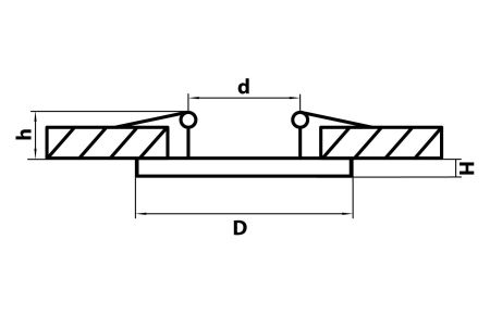 Светильник встраиваемый заливающего света со встроенными светодиодами Riverbe Lightstar 220202, артикул 220202