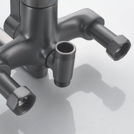 Душевая система Shevanik S6236T, оружейная сталь, артикул S6236T