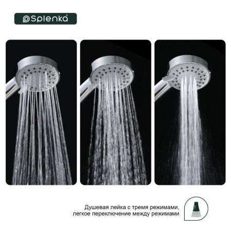 Лейка для душа Splenka S450.01, хром