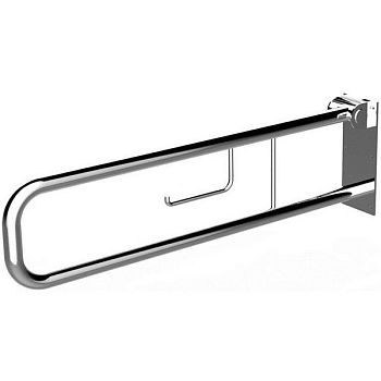HELP Опорный U-образный поручень с перегородкой - 813mm, глянец