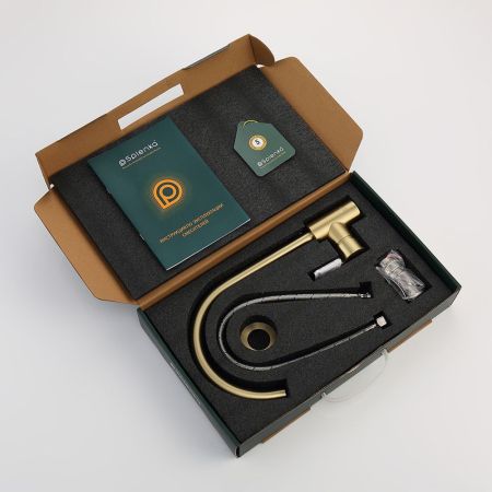 Смеситель для кухни Splenka S201.40.03, золотой сатин, артикул S201.40.03