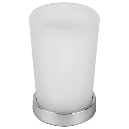 Colombo Road стакан настольный-h11.2, цвет: хром/матовое стекло, артикул B8041.CR-VAN