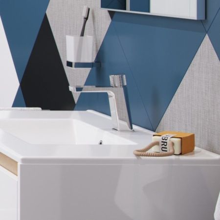 Смеситель для умывальника EXCELLENT Krotos AREX.8001CR (хром), артикул AREX.8001CR