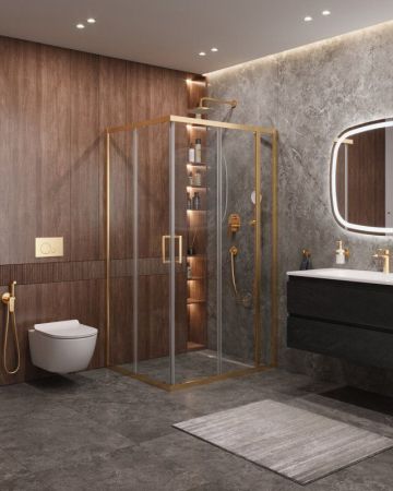 MOLVENO-AH-21-90+20-P-BORO Душевой уголок, артикул MOLVENO-AH-21-90+20-P-BORO