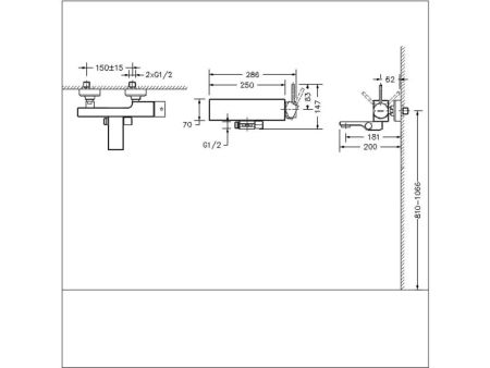 Смеситель для ванны Bravat Arc F66061K-01A-ENG, черный, артикул F66061K-01A-ENG