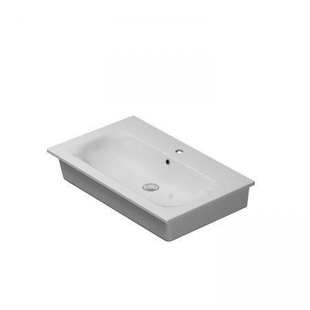 M70AWCC0802WG Spirit V2.0, Раковина мебельная, керамическая, 80 см, встроенная, цвет: белый, глянец