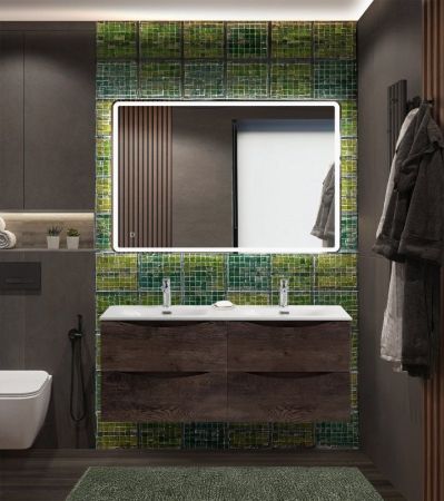 MARINO-CER-N База под раковину подвесная с четырьмя выкатными ящиками, Bianco Lucido, 1202x462x500, MARINO-CER-N-1200-4C-SO-BL-P, артикул MARINO-CER-N-1200-4C-SO-BL-P