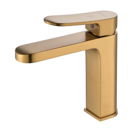 Смеситель для раковины Shevanik S4501G, золотой сатин, артикул S4501G