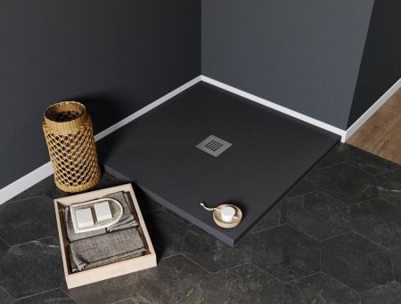 Душевой поддон Aquanet Pleasure 100х100 черный, артикул 00258889