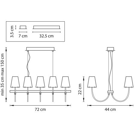 Люстра подвесная Diafano Lightstar 758107