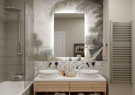 Зеркало с подсветкой "Perugia 700x1000" AM-Per-700-1000-DS-F, артикул AM-Per-700-1000-DS-F