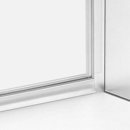 Душевое ограждение NEW TRENDY NEW RENOMA L 100x90x195 D-0115A/D-0084B (хром), артикул D-0115A/D-0084B