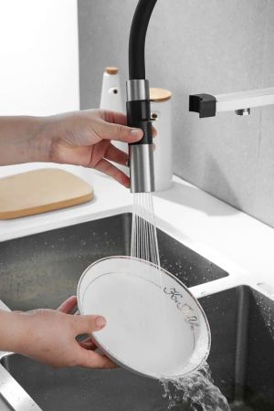 Смеситель для кухни Rose R958L, сатин