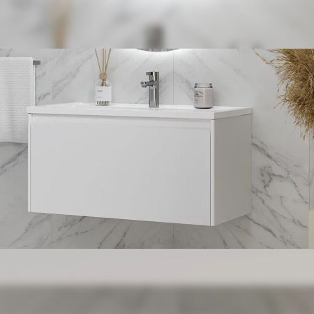 Тумба под раковину подвесная Velvex Klaufs tp.KLA.MAR.90.1Y, 90 см, артикул tp.KLA.MAR.90.1Y