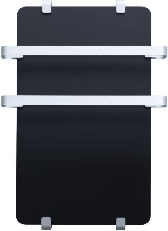 Полотенцесушитель электрический Allen Brau Infinity 100x44 с рейлингом 2.0 и креплением, серебро браш, артикул 00325623