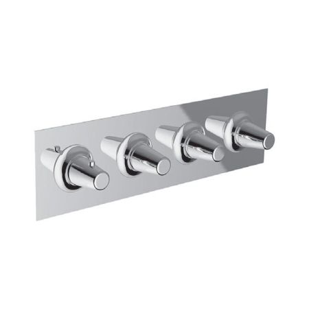 CISAL Vita Смеситель термостатический горизонтальный встраиваемый для душа 3-х функциональный (без встраиваемой части ZA01R300), цвет хром, артикул VI01R30021