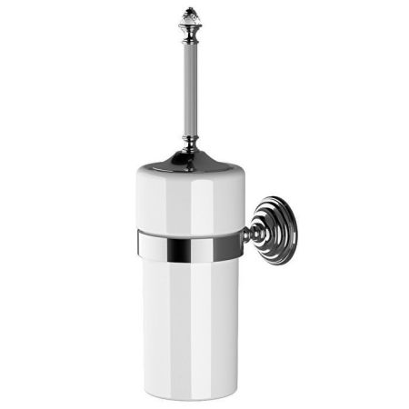 Devon Diamond Ёршик подвесной (белая керамика), цвет: хром, артикул WHD520CRBI