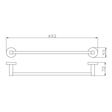 Полотенцедержатель Rav Slezak COLORADO COA0701/45, хром