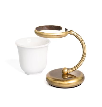 Stil Haus Giunone, настольный керамический стакан, цвет бронза, артикул G718(25)