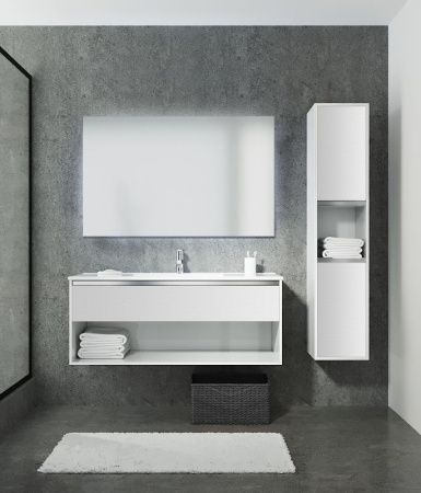 Тумба с раковиной SanVit Контур 100 kkont100 в цвете Ral подвесная Желтый глянец Тумба с раковиной SanVit Контур 100 kkont100 в цвете Ral подвесная Желтый глянец