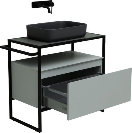 Тумба под раковину Allen Brau Priority 80 1.31002.PWM папирус матовый, артикул 1.31002.PWM