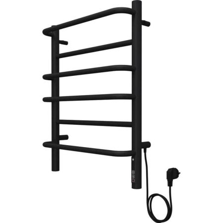 Полотенцесушитель электрический Terminus Евромикс П6 45х60 КС 905, черный матовый, артикул 4670078557049