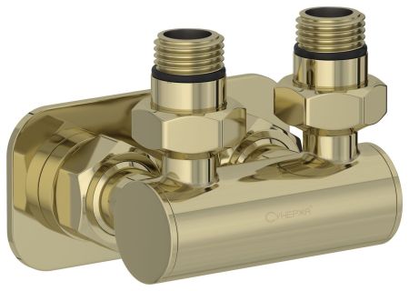 Модуль 2х1/2" угловой EU50 (Шампань), артикул 020-1536-1234