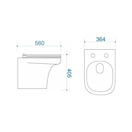 Унитаз приставной Maretti Veneto безободковый с микролифтом, VE10PRBM61-844, белый