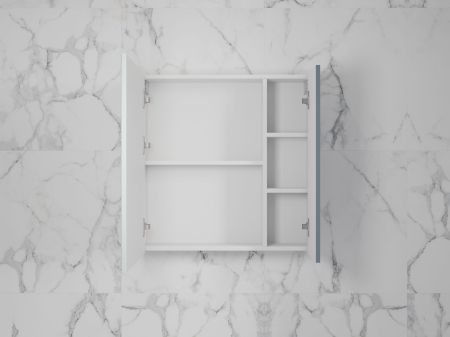 Зеркальный шкаф «Стокгольм» 70 см графит софт, артикул ЛС-00002323