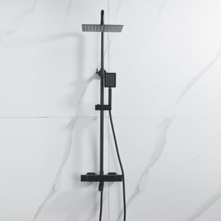 Душевая система c термостатом Shevanik S3096H, черный