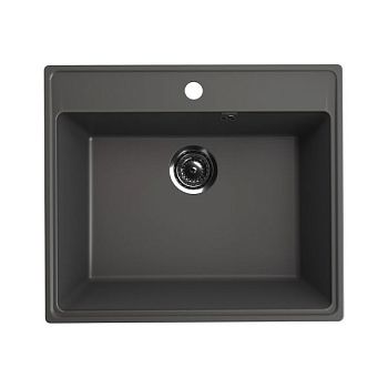 Кухонная мойка Ulgran Quartz Forte 580-09, мокрый асфальт
