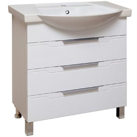 Тумба под раковину Runo Верона 75 4620750025878 Белая