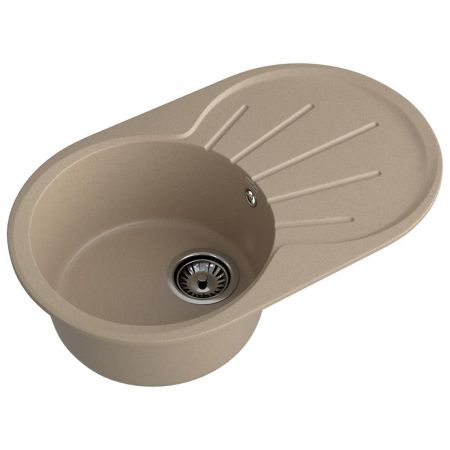 Кухонная мойка GranFest RONDO 750L, песок, артикул R-750L песочный