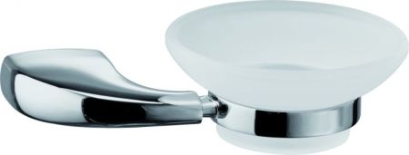 Sanibano Apolo, настенная стеклянная мыльница, цвет хром, артикул H3300/15CR