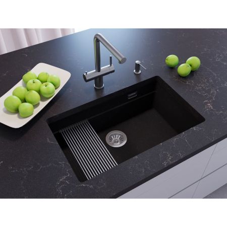 Кухонная мойка Grandex Aqua Comfort 500305, черный металлик