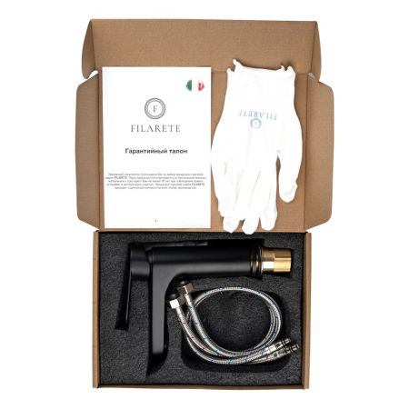 Смеситель для раковины FILARETE Retta FL5030BL, черный