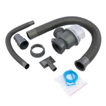 Сифон для кухонной мойки Fmark F-SL-T1166, серый, артикул F-SL-T1166