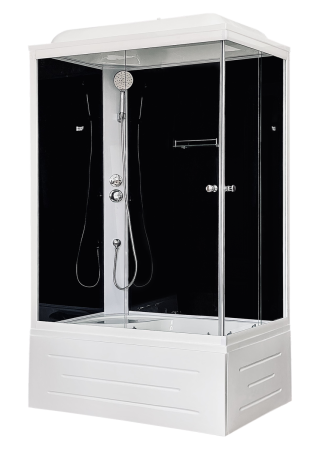 Душевая кабина Royal Bath RB 8120BP5-BT(черное/прозрачное) левая, артикул RB8120BP5-BT-L