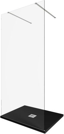 Душевая перегородка Allen Brau Infinity 2 100 3.21037.BA серебро браш, артикул 3.21037.BA